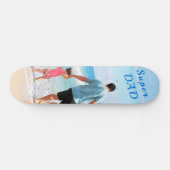 Custom Your Foto von Skateboard with Text - Super (Horizontal)
