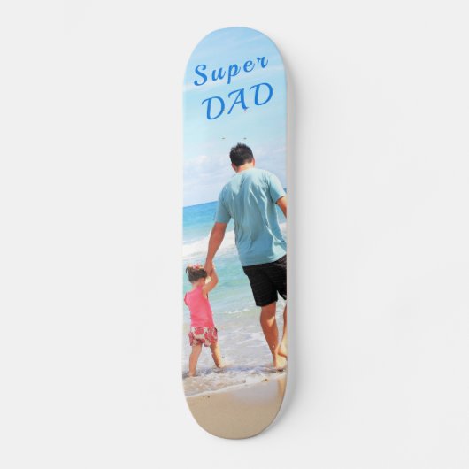 Custom Your Foto von Skateboard with Text - Super (Vorderseite)