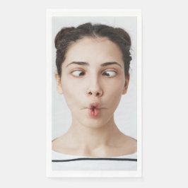 Custom Your Funny Face Photo Selfie Serviette