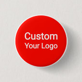 Custom Your Logo Button | Personalized Business (Vorderseite)