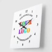 Custom Your Logo Promotional Business Personalized Quadratische Wanduhr (Winkel)