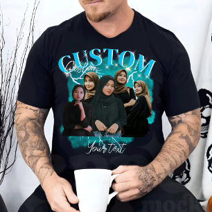 Custom Your Oben Bootleg Foto Bootleg Girlfriend T-Shirt