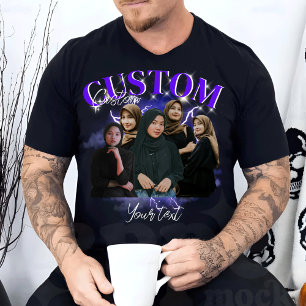 Custom Your Oben Bootleg Foto Bootleg Girlfriend T-Shirt