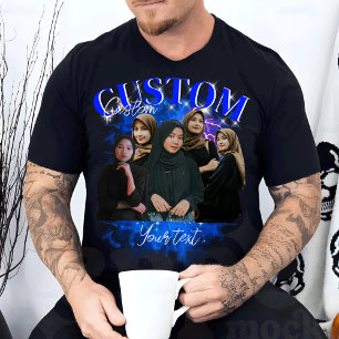 Custom Your Oben Bootleg Foto Bootleg Girlfriend T-Shirt