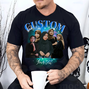 Custom Your Oben Bootleg Foto Bootleg Girlfriend T-Shirt