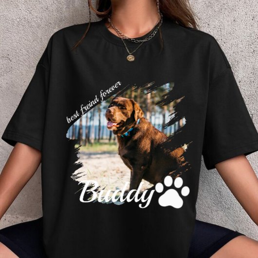 custom your own Name and Photo personalized dog  T-Shirt