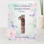 Custom Your Own Photo 1-Year Girl's Birthday Card Karte (Vorderseite)