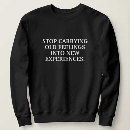 CUSTOM YOUR OWN QUOTES STYLISH MODERN MINIMAL  SWEATSHIRT (Design vorne)