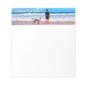 Custom Your Pet Photo Notepad Personalized Text Notizblock (Vorderseite)