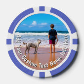 Custom Your Pet Photo Poker Chips Personalize Text (Vorderseite)