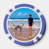 Custom Your Pet Photo Poker Chips Personalize Text (Rückseite)