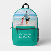 Custom Your Photo Backpack Personalized Text Bedruckter Rucksack (Vorderseite)