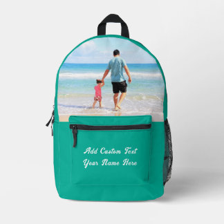 Custom Your Photo Backpack Personalized Text Bedruckter Rucksack