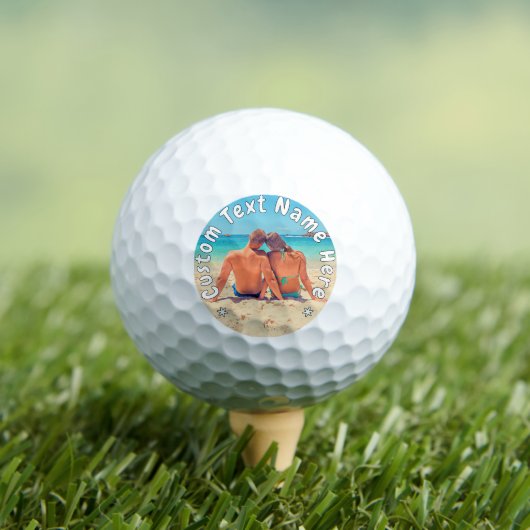 Custom Your Photo Golf Balls Personalized Text Golfball (Insitu T-Shirt)