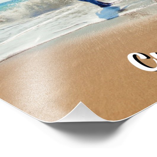 Custom Your Photo Print Poster Personalized Text (Ecke)