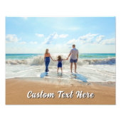 Custom Your Photo Print Poster Personalized Text (Vorne)