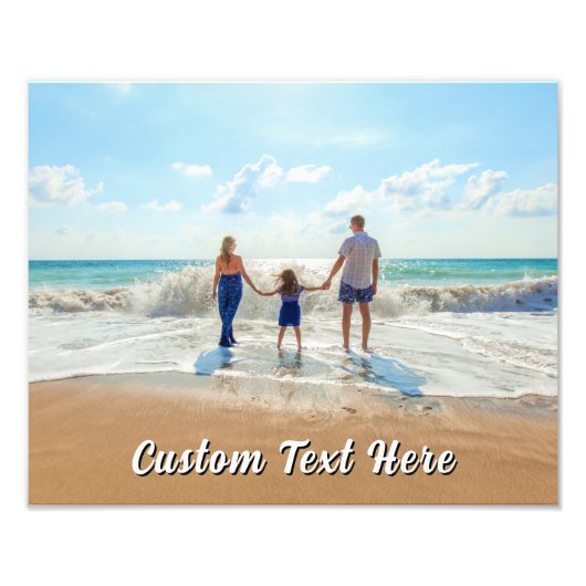 Custom Your Photo Print Poster Personalized Text (Vorne)