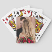 Custom Your Romantic Couple Photo Image Spielkarten (Rückseite)