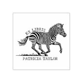 Custom Zebra Ex Libris Buchzeichen Gummistempel (Prägung)