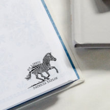 Custom Zebra Ex Libris Buchzeichen