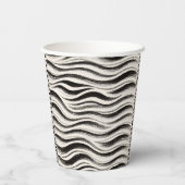 Custom Zebra Paper Cup - Personalisiertes Party Pappbecher (Rückseite)