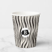 Custom Zebra Paper Cup - Personalisiertes Party Pappbecher (Vorderseite)