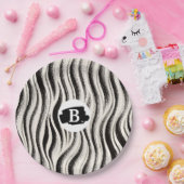 Custom Zebra Paper Plate - Personalisiert Pappteller (Party)