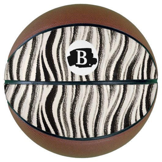 Custom Zebra Stripe Basketball (Vorderseite)