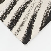 Custom Zebra Stripe Fleece Blanket - Personalisier (Ecke)