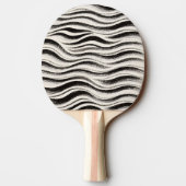 Custom Zebra Stripe Ping Pong Paddle Tischtennis Schläger (Rückseite)