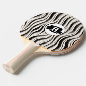 Custom Zebra Stripe Ping Pong Paddle Tischtennis Schläger (Vorderseite)