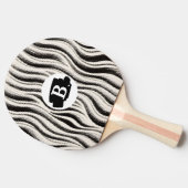 Custom Zebra Stripe Ping Pong Paddle Tischtennis Schläger (Seitenansicht)