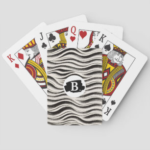 Custom Zebra Stripe Poker Cards Spielkarten