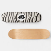 Custom Zebra Stripe Skateboard (Horizontal)