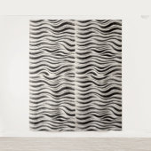 Custom Zebra Stripe Tapestry - Personalisiert Wandteppich (Vorderseite)