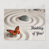 Custom Zen Garden, Monarch Butterfly | Trendy Postkarte (Vorderseite)