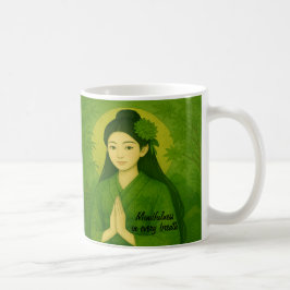 Custom Zen Meditation Art Mindfulness Yoga Green Kaffeetasse