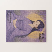 Custom Zen Meditation Mindful Japan Abbildung Puzzle (Horizontal)