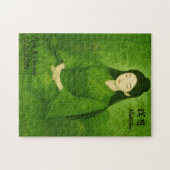 Custom Zen Meditation Mindful Japan Abbildung Puzzle (Horizontal)
