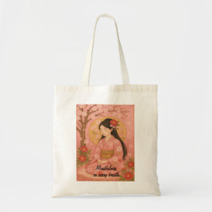 Custom Zen Meditation Whimsical Art Mindfullness Tragetasche