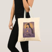 Custom Zen Meditation Whimsical Art Mindfullness Tragetasche (Vorderseite (Produkt))