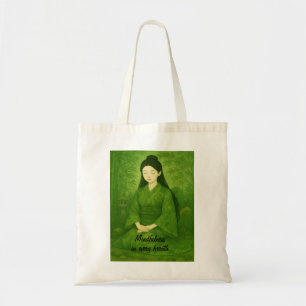 Custom Zen Meditation Whimsical Art Mindfullness Tragetasche
