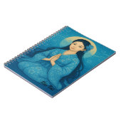 Custom Zen Yoga Meditation Mindfullard Art Blue Notizblock (Linke Seite)