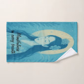 Custom zen Yoga Meditation Mindfulness Blue Handtuch (Handtuch)