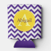 Custom Zickzack Lavender Lilac Dosenkühler (Rückseite)