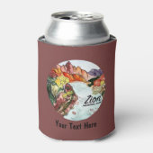 CUSTOM Zion Nationalpark Utah Wasserfarbe Dosenkühler (Kanne Vorderseite)