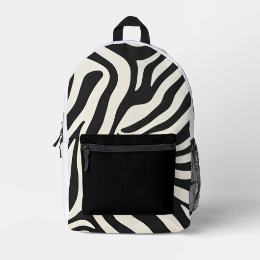 Custom Zipper Monogram Totbeutel Bedruckter Rucksack (Vorderseite)