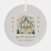 Custom "Zuhause for the Holidays" Ornament (Rückseite)