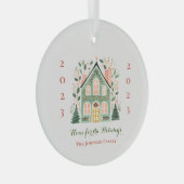 Custom "Zuhause for the Holidays" Ornament (Vorderseite Rechts)