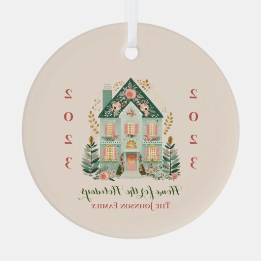 Custom "Zuhause for the Holidays" Ornament (Rückseite)